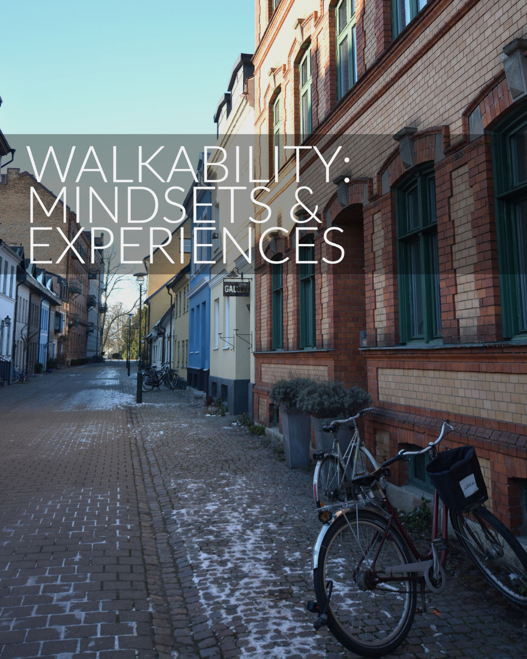 Walkability: Mindsets & Experiences - Pedestrian Space