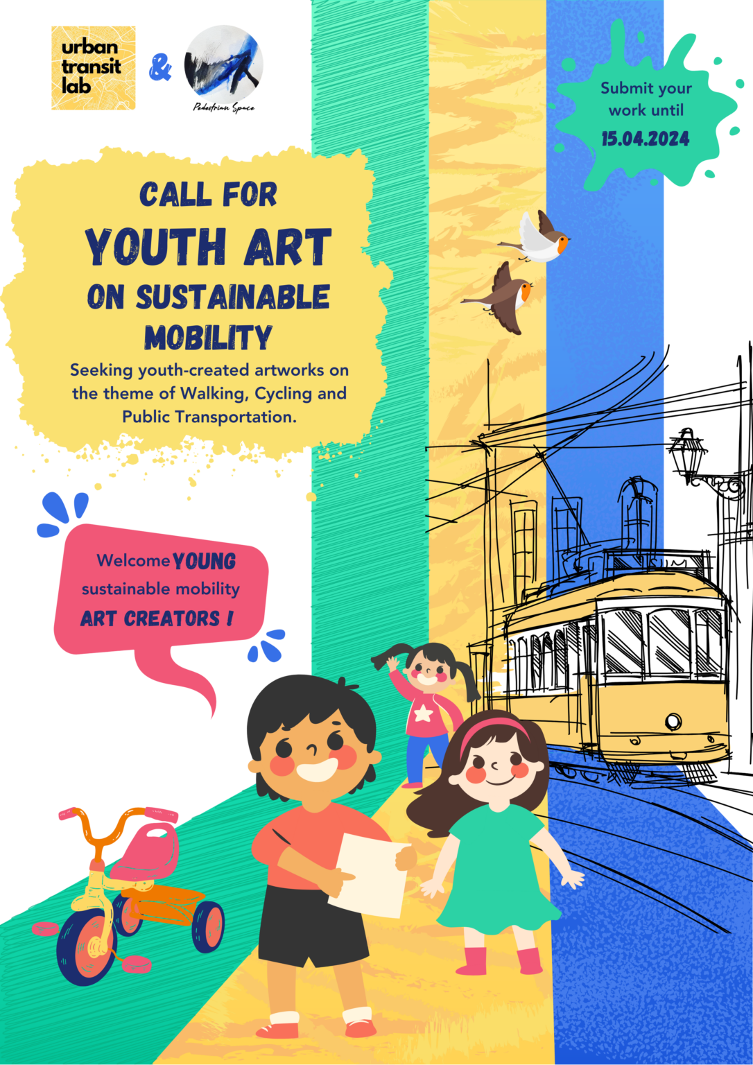 Call for Youth Art on Sustainable Mobility Pedestrian Space