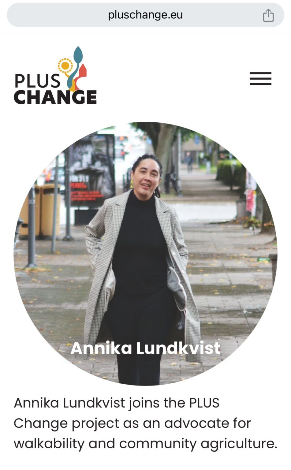 PLUS Change Ambassador - Pedestrian Space